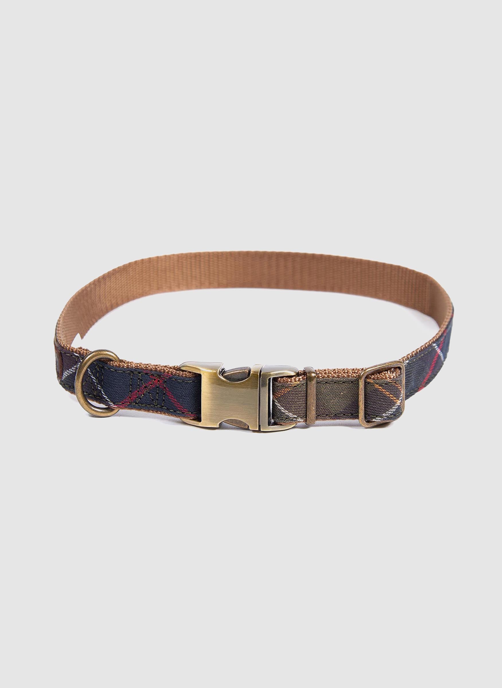 Webbing Dog Collar - Classic Tartan