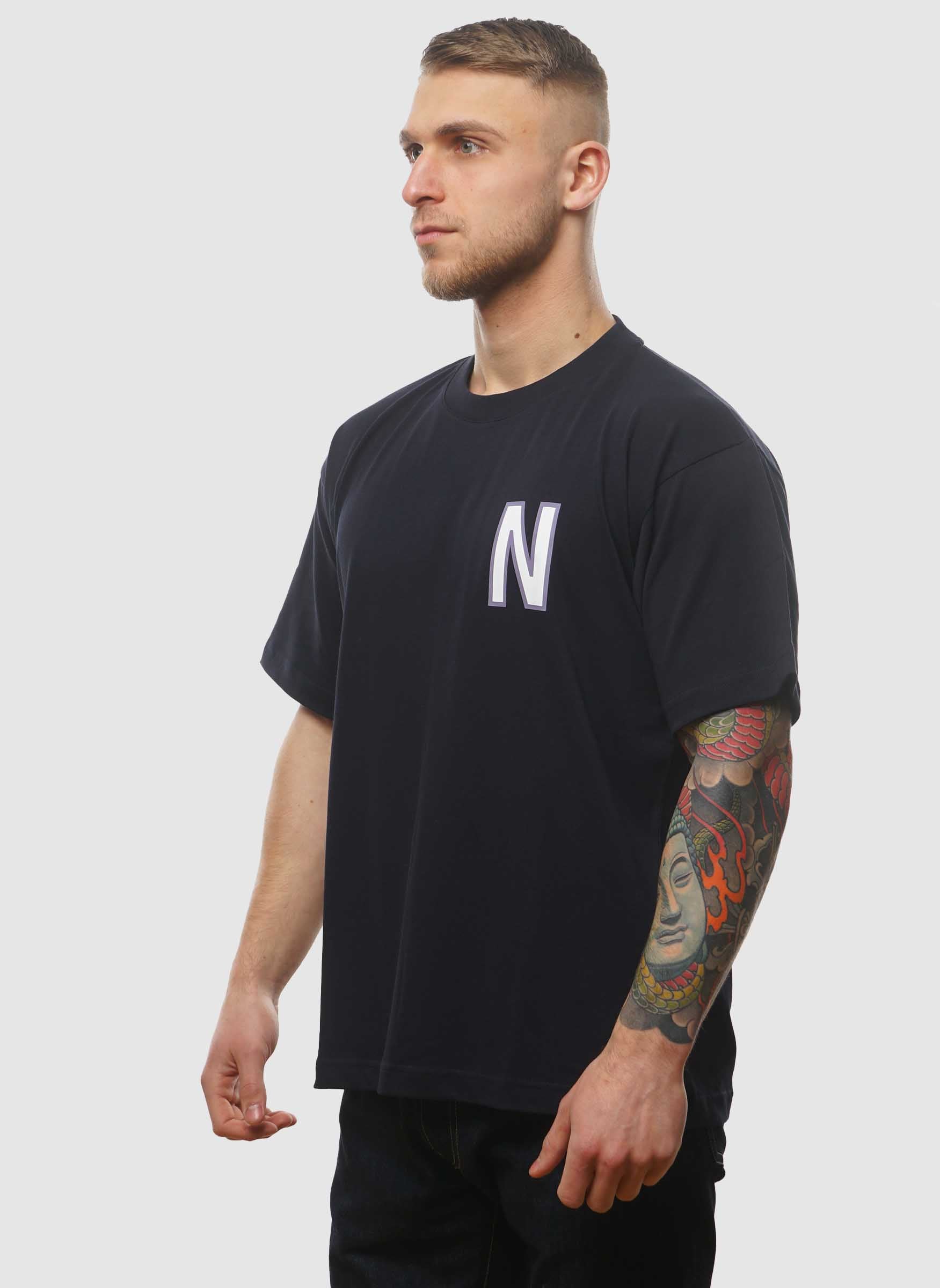 Simon Loose Large N T-Shirt - Dark Navy