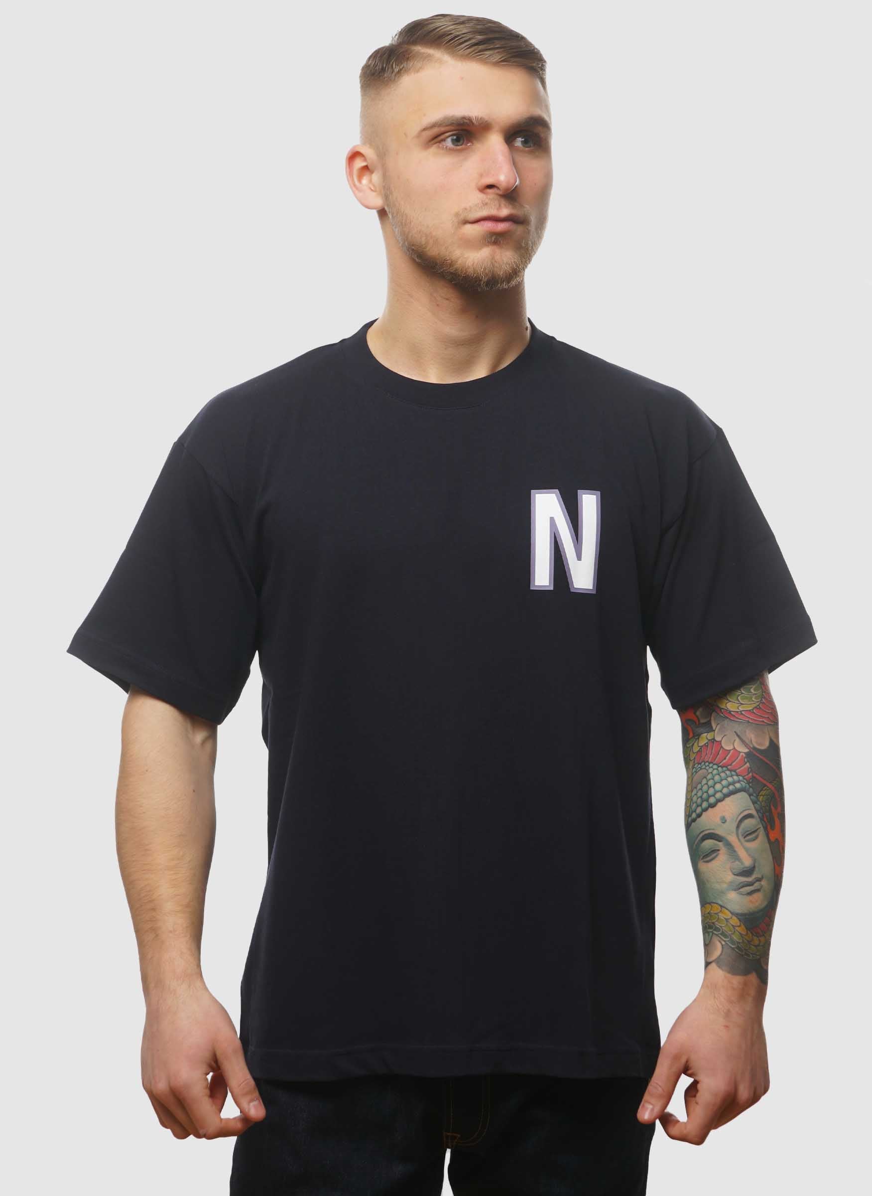 Simon Loose Large N T-Shirt - Dark Navy