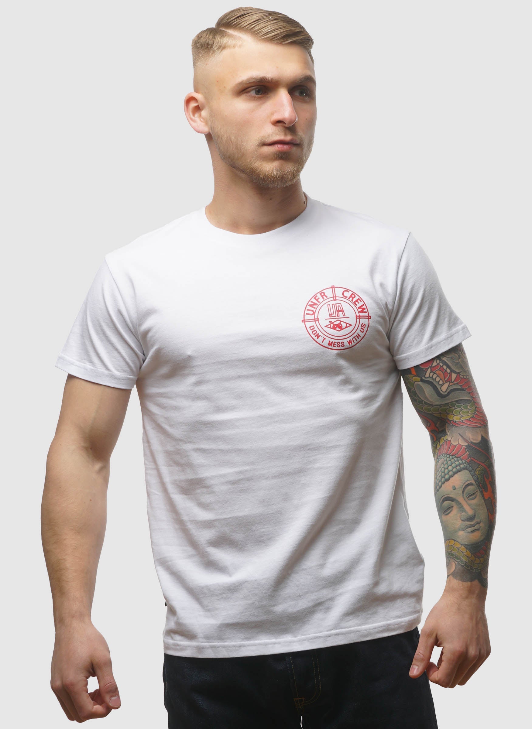 DMWU BP T-Shirt - White/Red