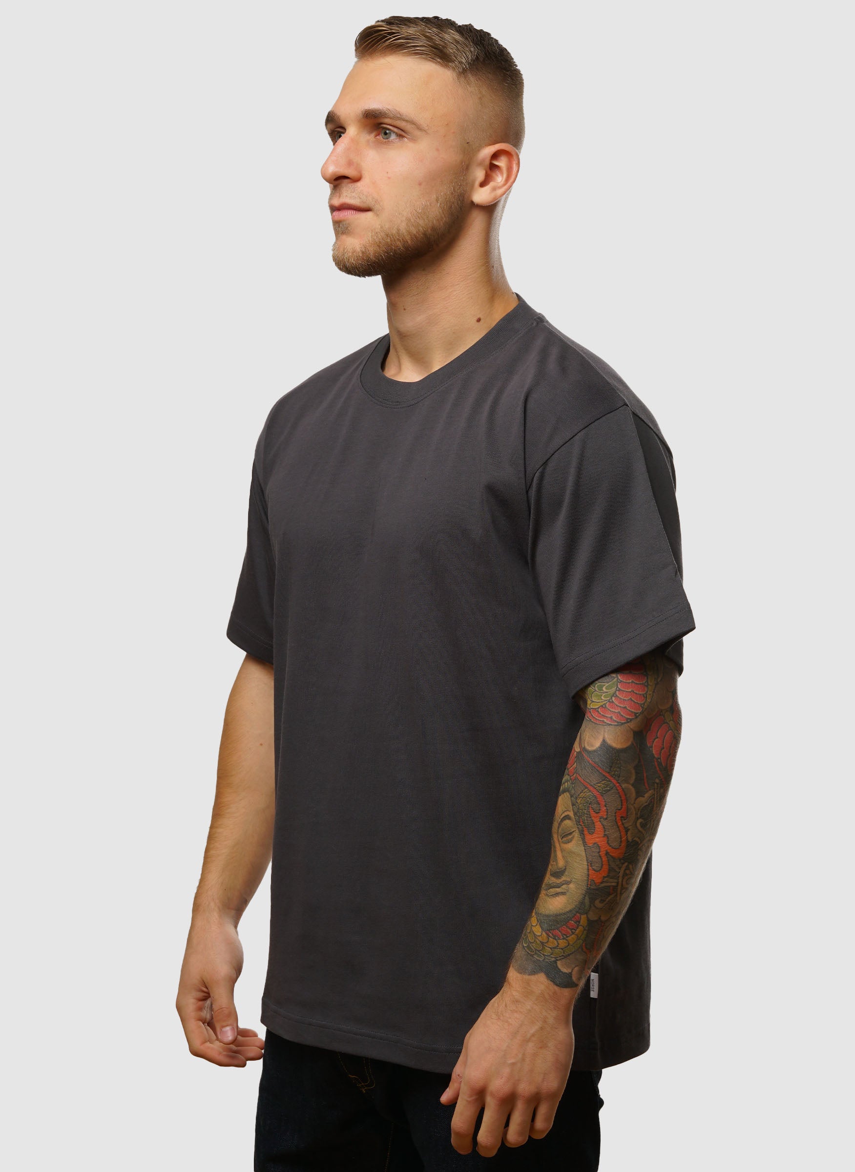 Standard Heavy Loose T-shirt - Slate Grey