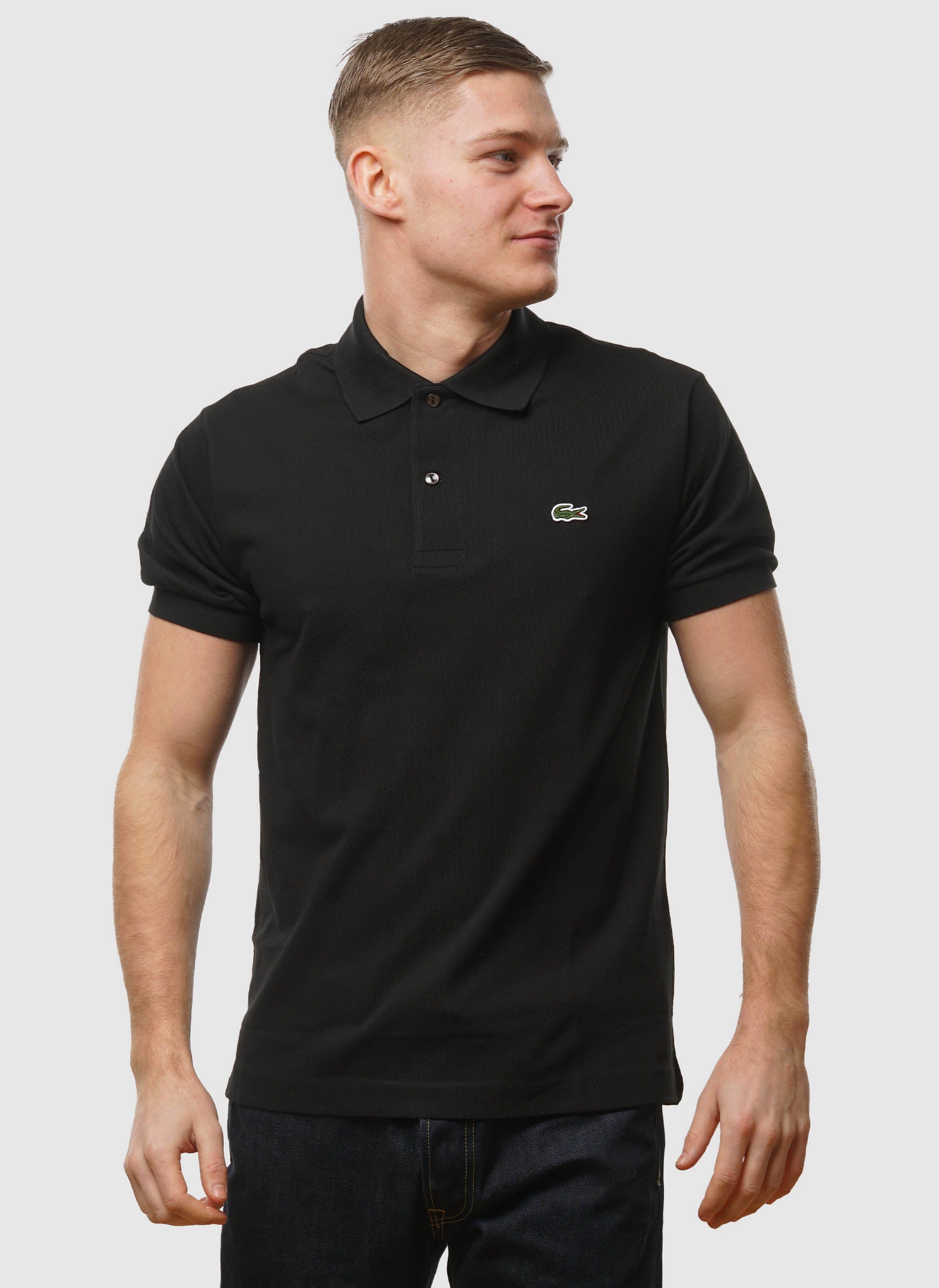 Pique Polo Shirt - Black