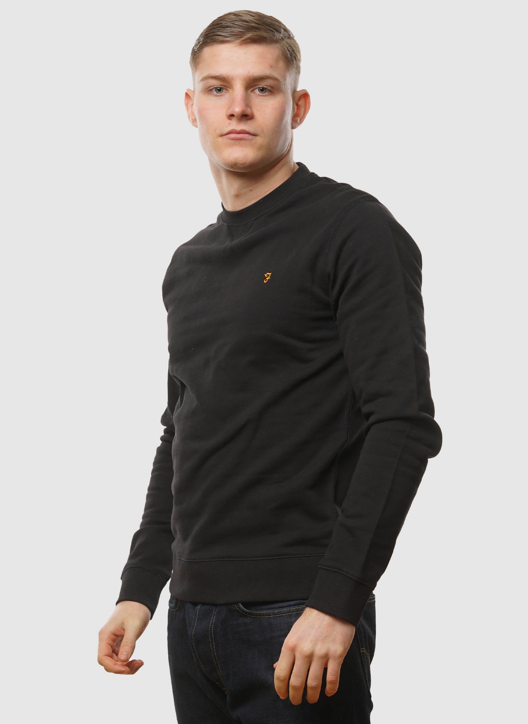 Tim New Crew Neck Sweatshirt - Schwarz