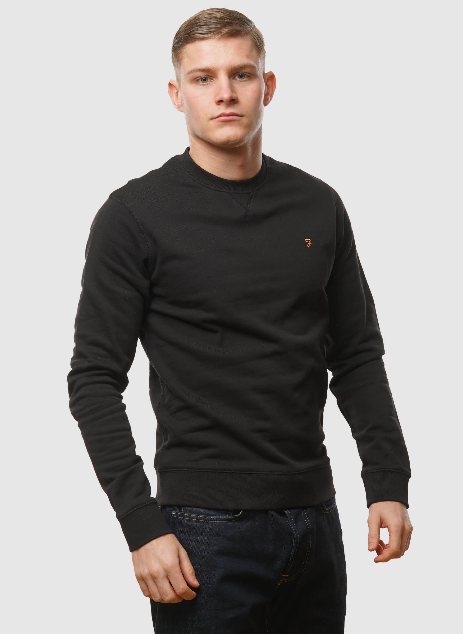 Tim New Crew Neck Sweatshirt - Schwarz
