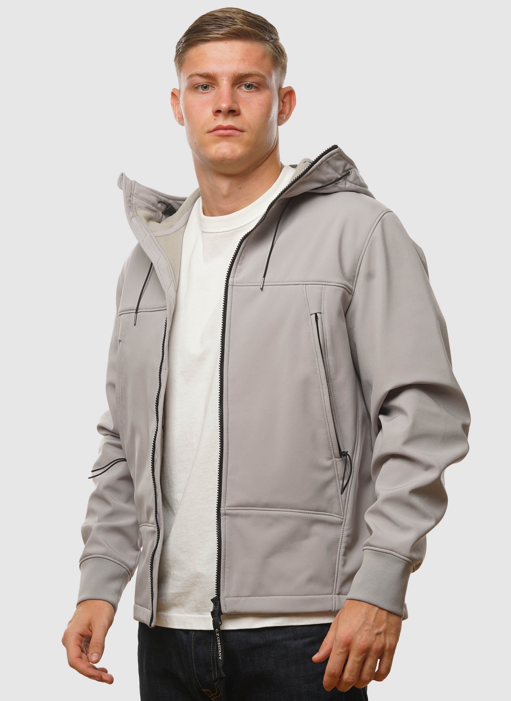 C.P. Shell-R Hooded Goggle Jacket - London Fog
