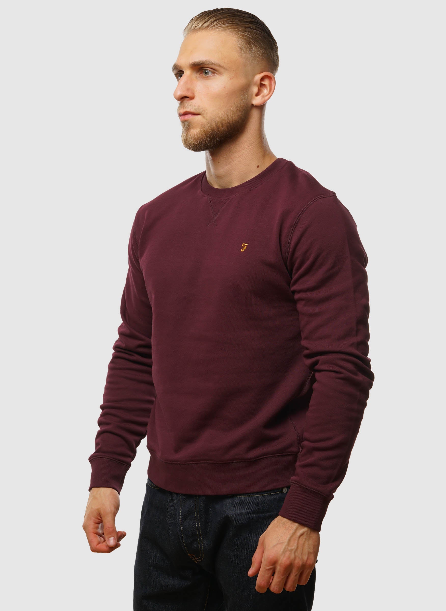 Tim New Crew Neck Sweatshirt - Bordeaux