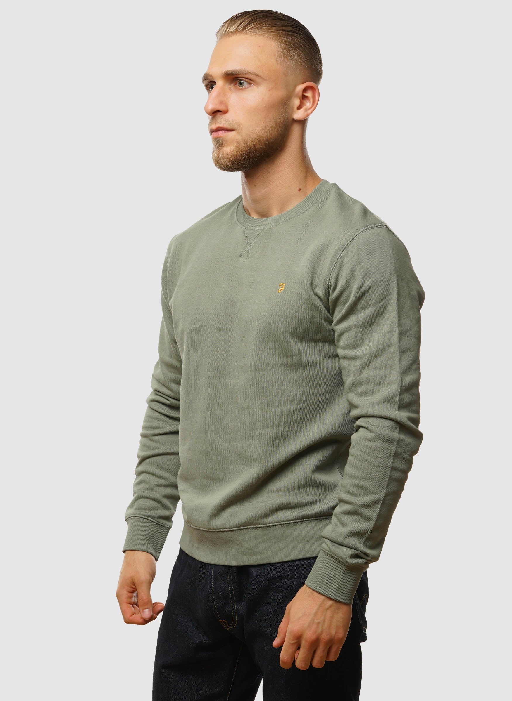 Tim New Crew Neck Sweatshirt - Tarragon Green
