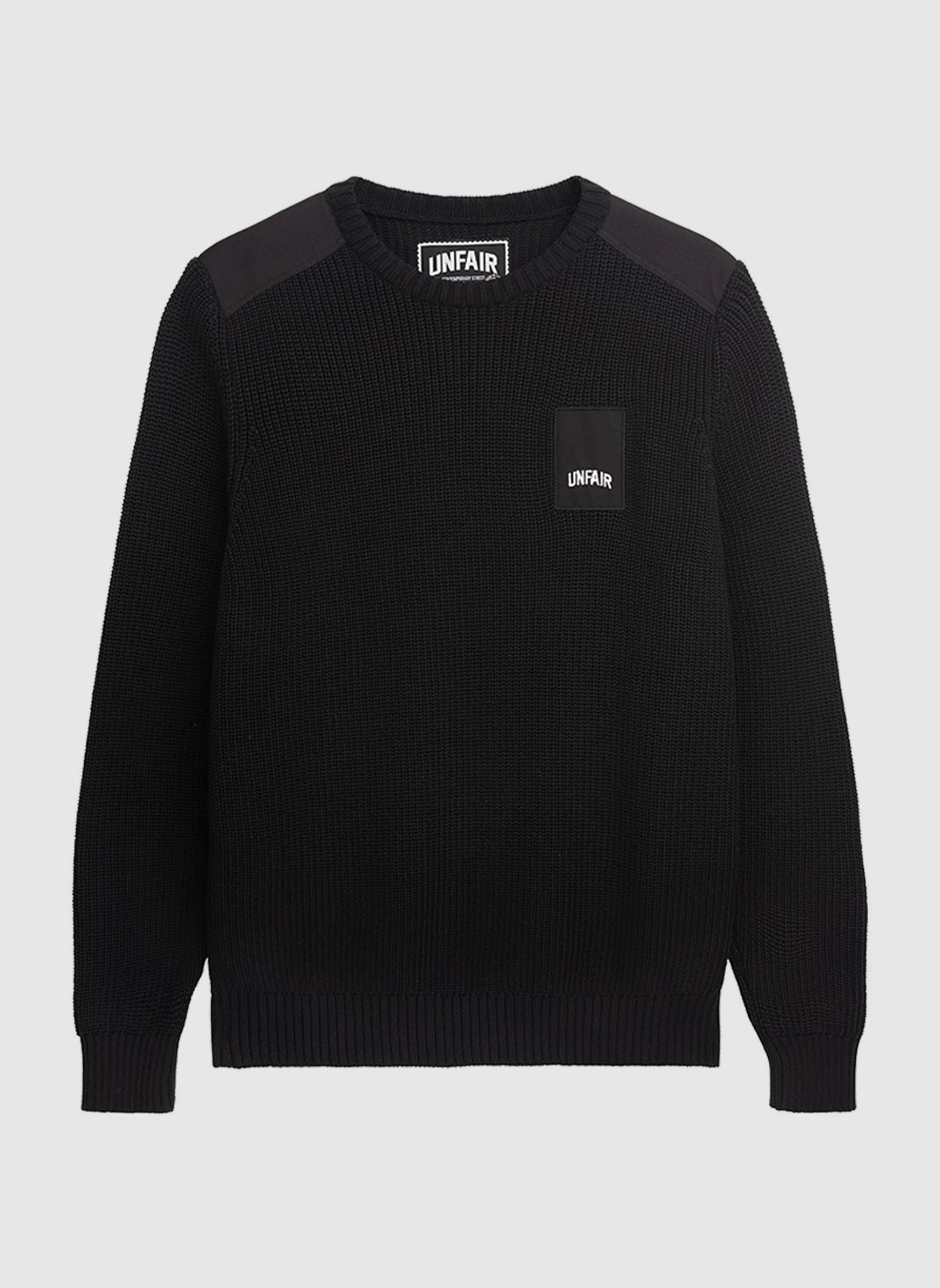 Unfair Patch Knitwear - Black