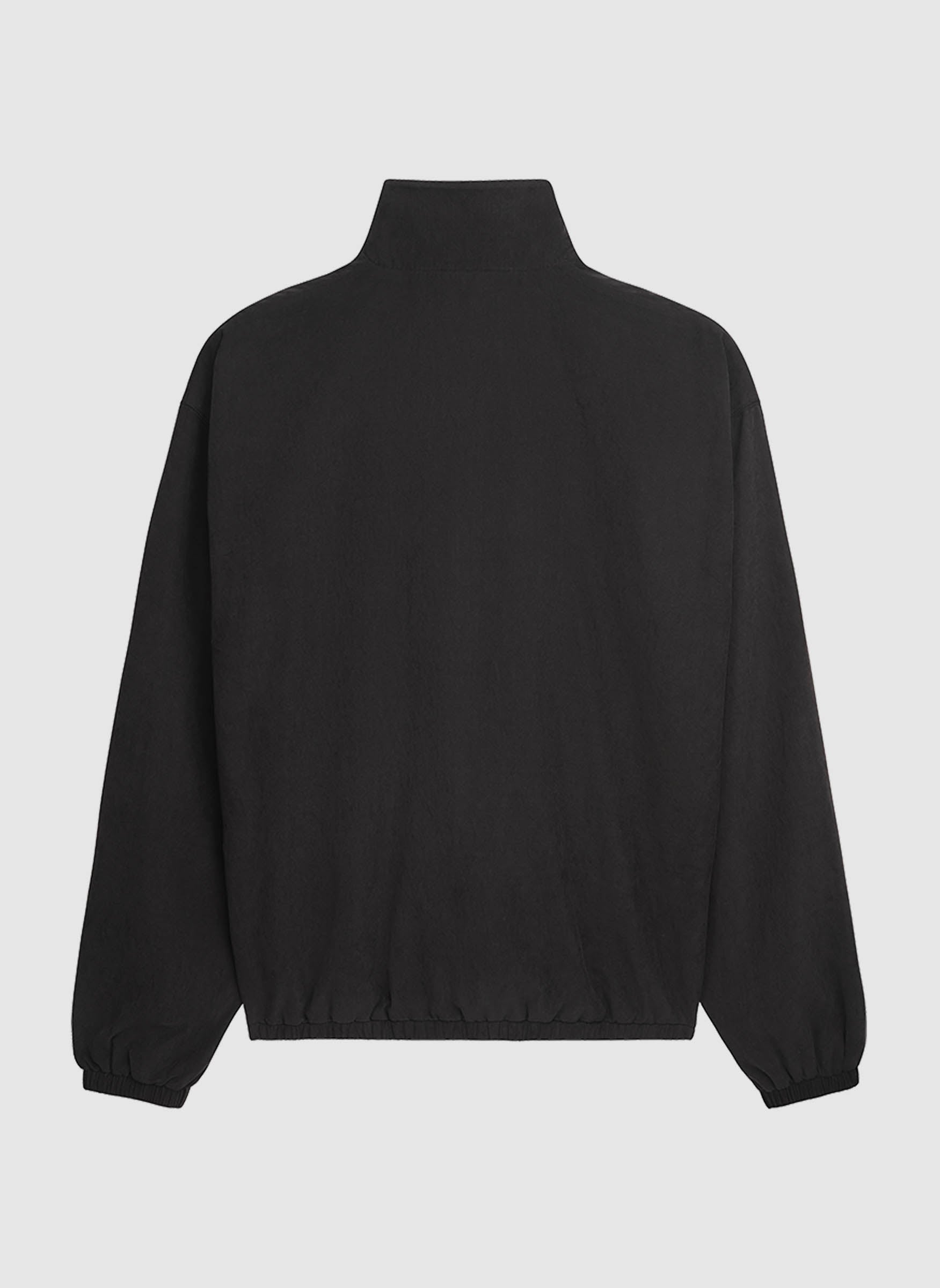 Curved Peached Jacket - Black