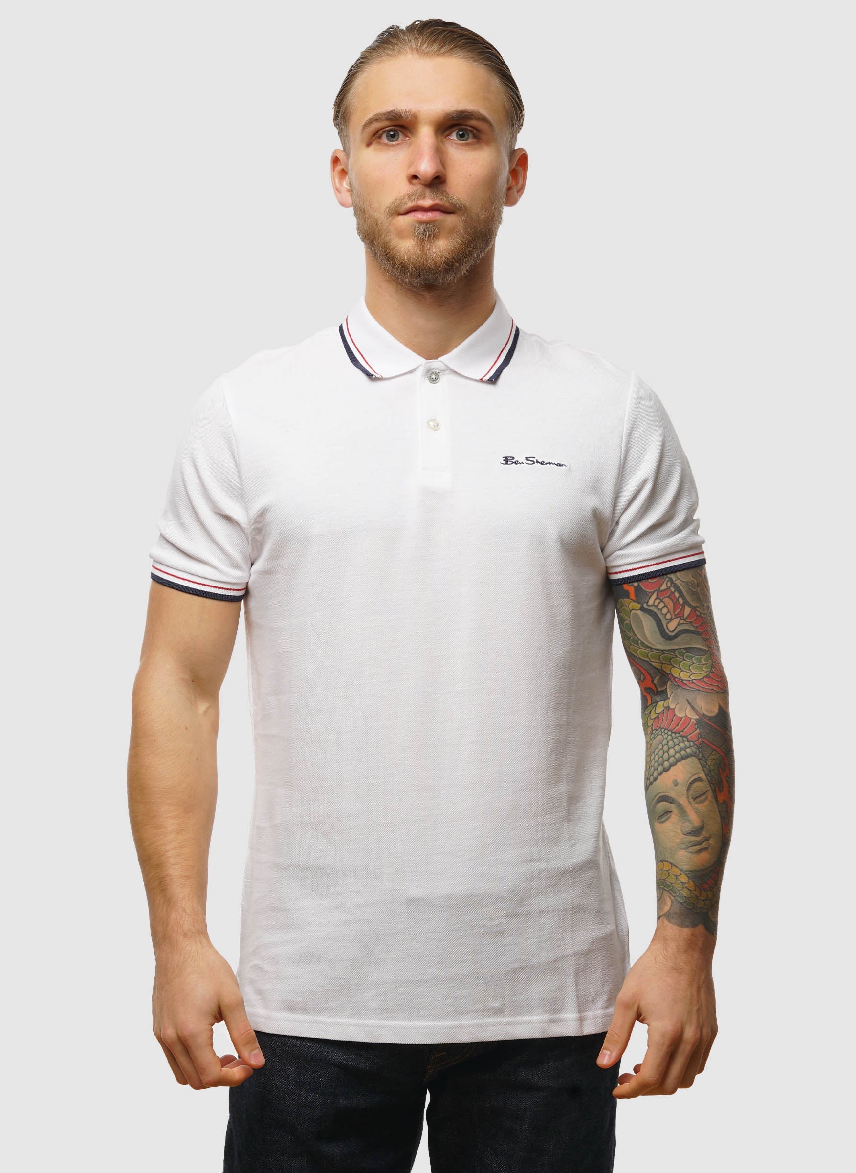 Signature Pique Polo Shirt - White