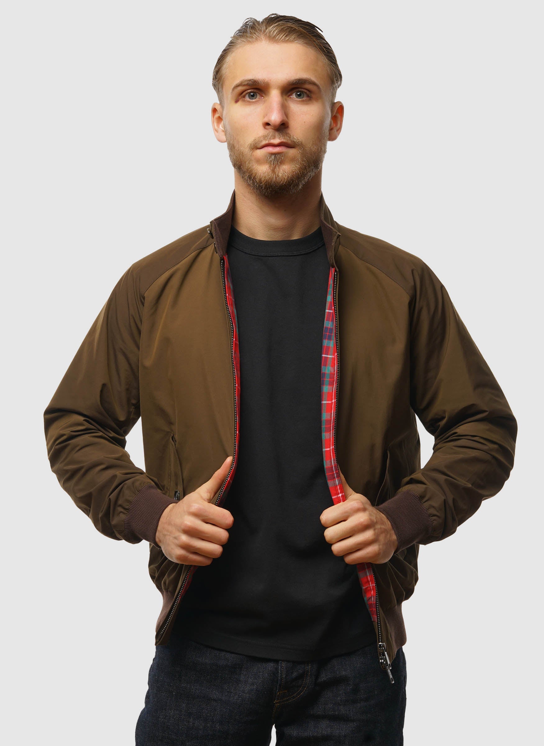 G9 Classic Harrington Jacket - Slate Black