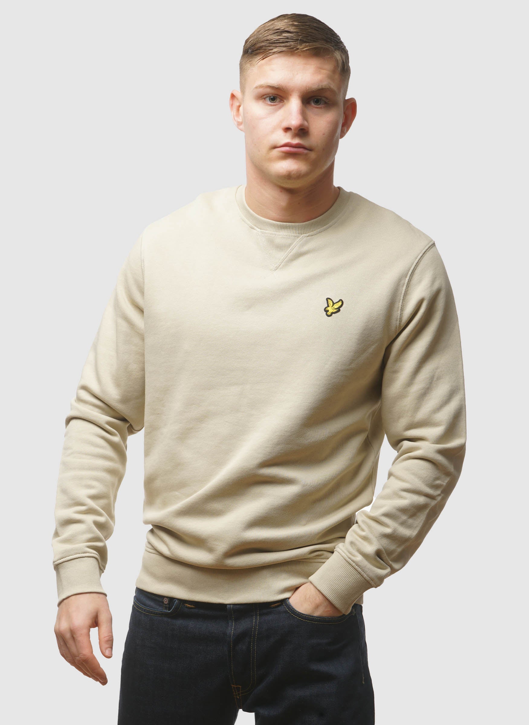 Crew Neck Sweatshirt - Gray Taupe