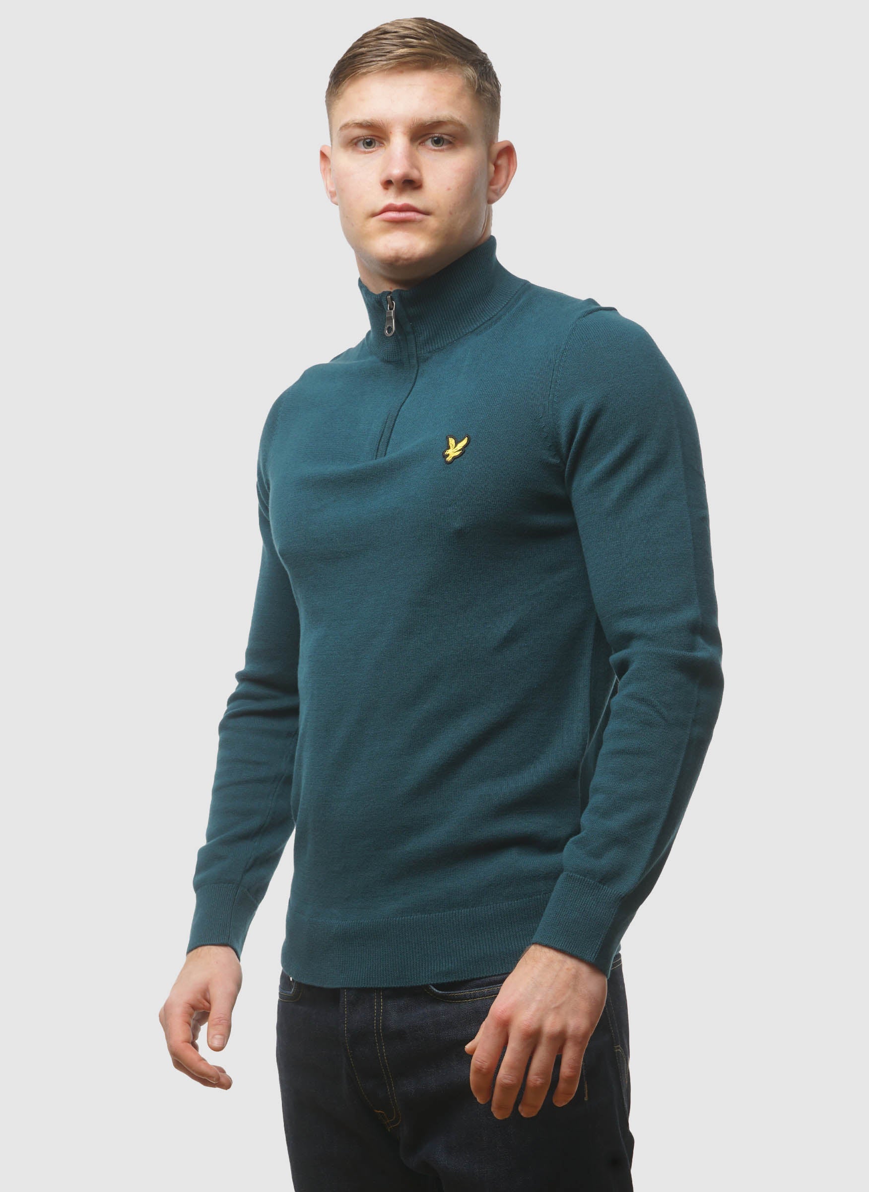 1/4 Zip Jumper - Rich Teal