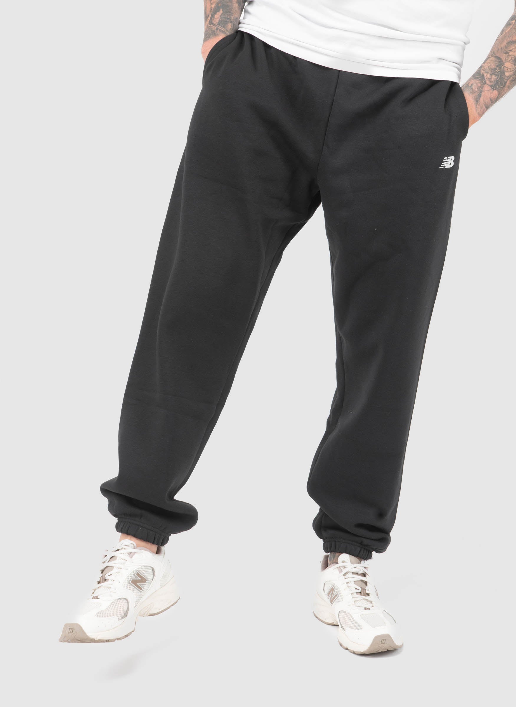 Sport Essentials Fleece-Jogginghose – Schwarz