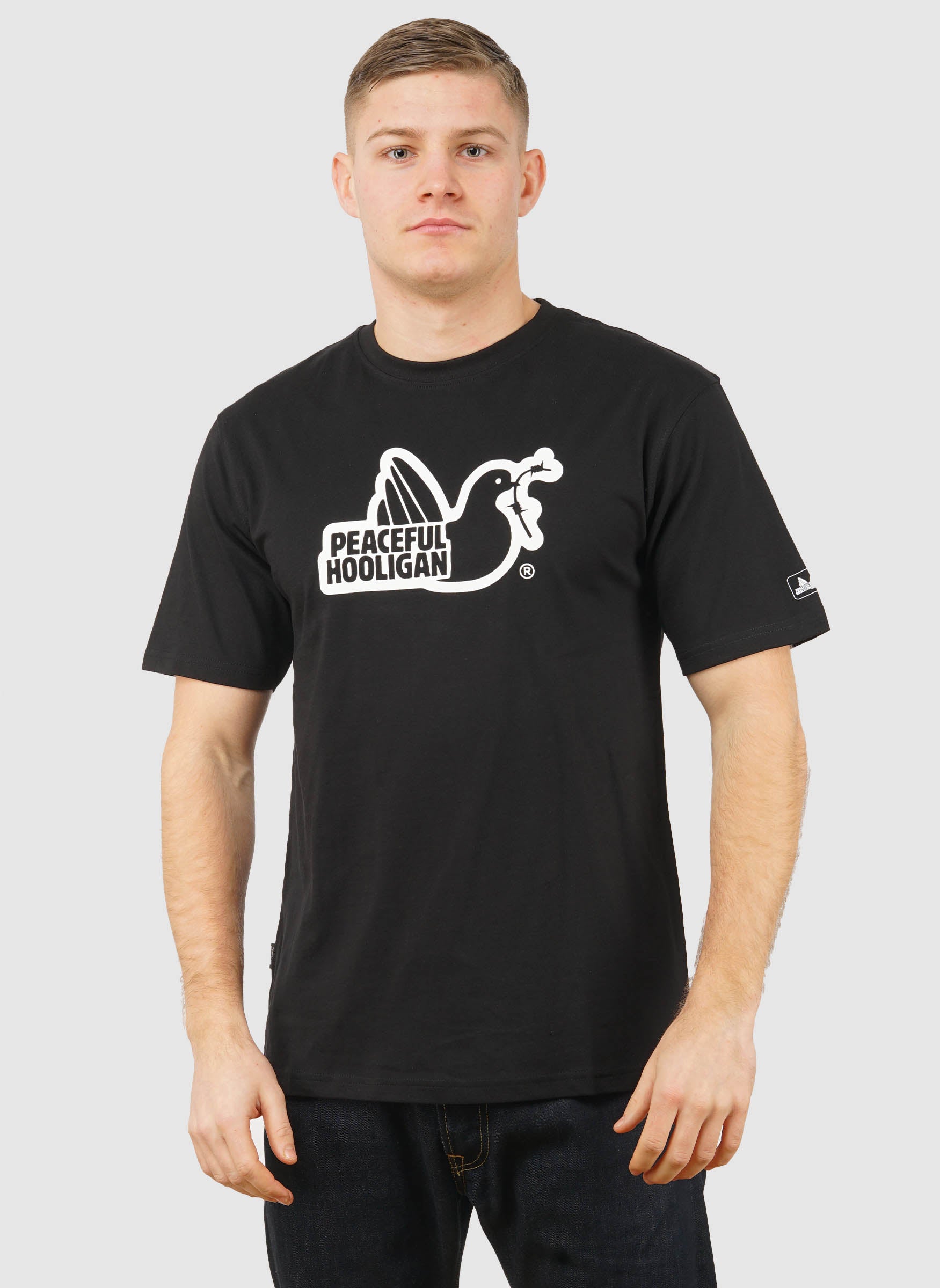 Outline Dove T-Shirt - Black