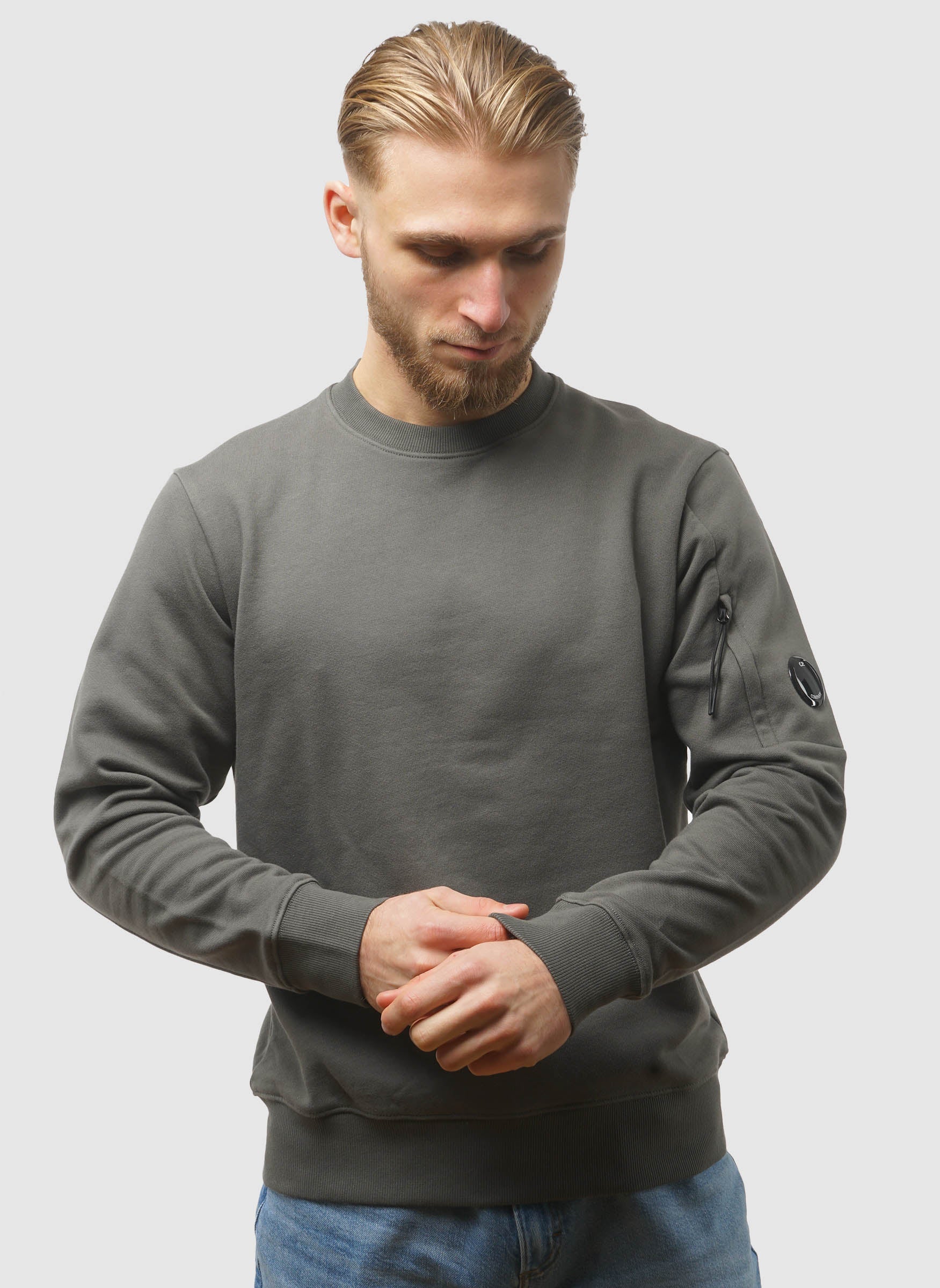 Lens Crew Neck Sweatshirt - Gunmetal