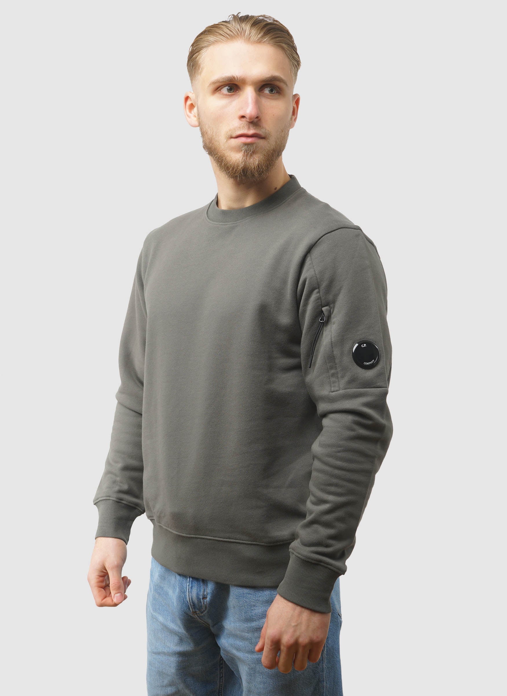 Lens Crew Neck Sweatshirt - Gunmetal