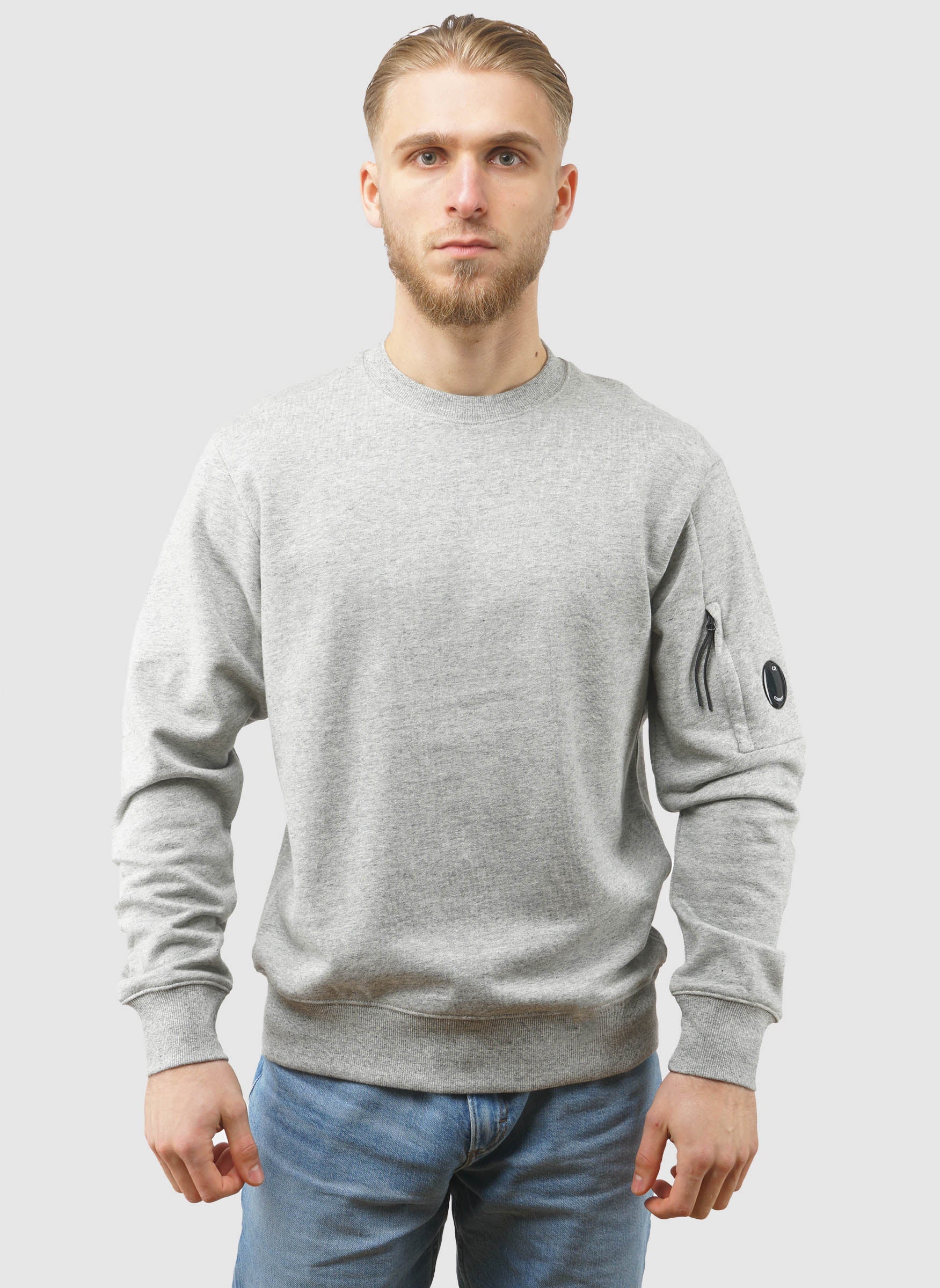 Lens Crew Neck Sweatshirt - Greystone Melange