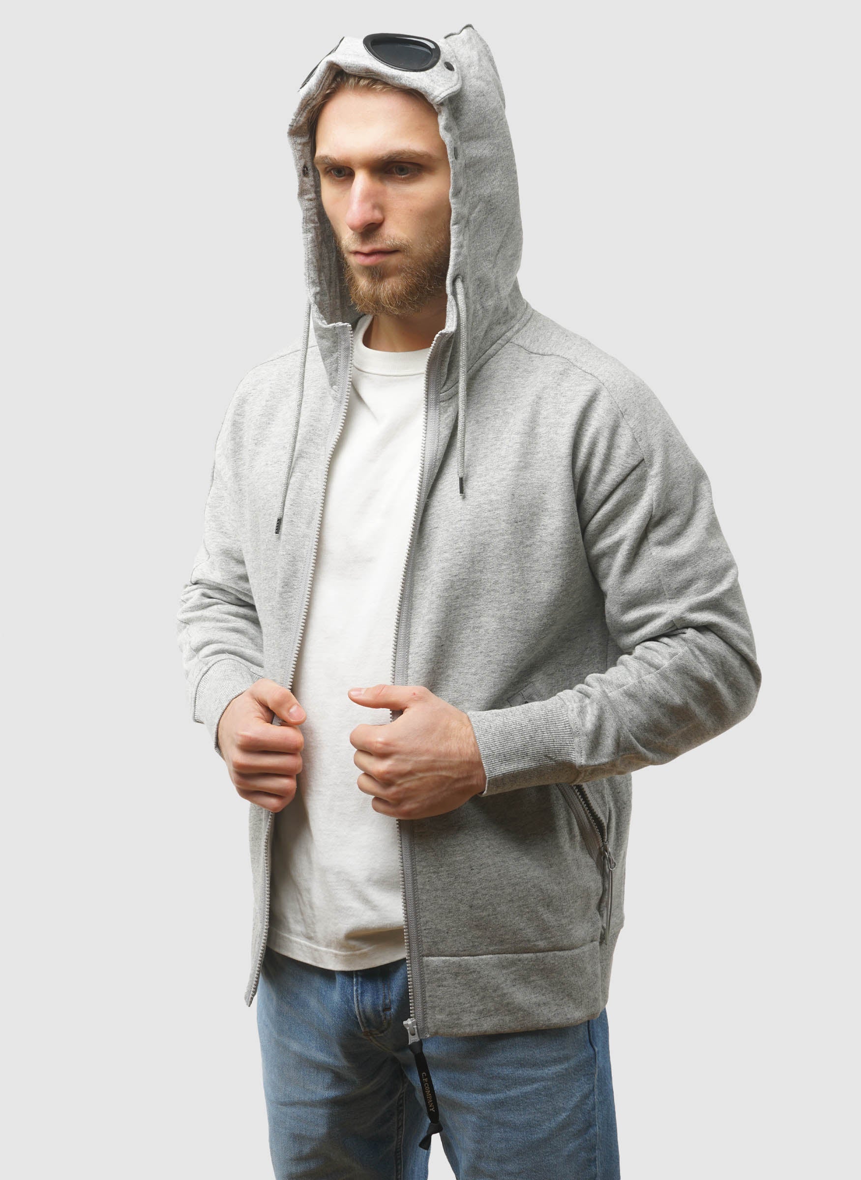 Goggle Sweatshirt Jacket - Greystone Megange