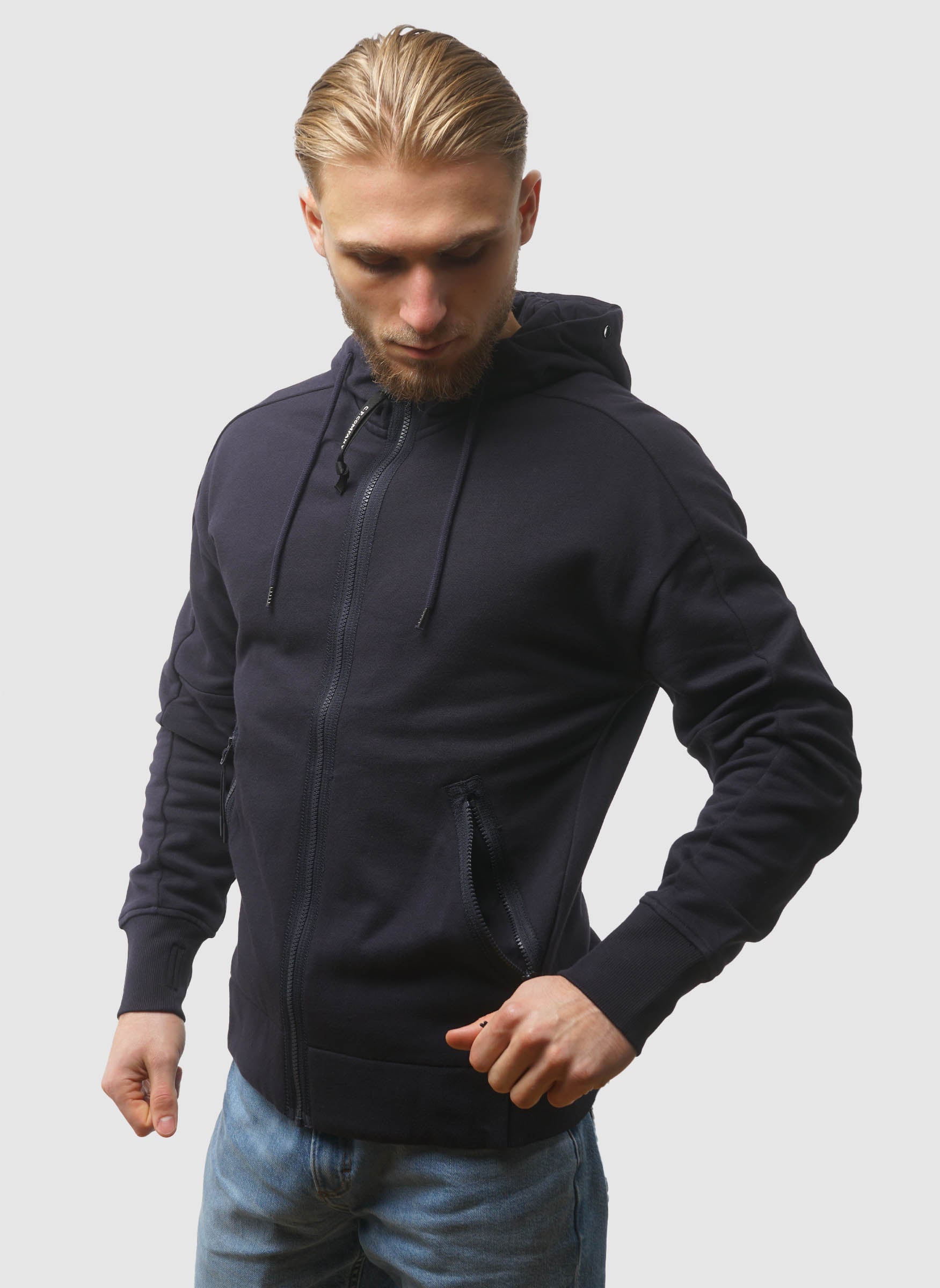 Goggle Sweatshirt Jacket - Total Eclipse