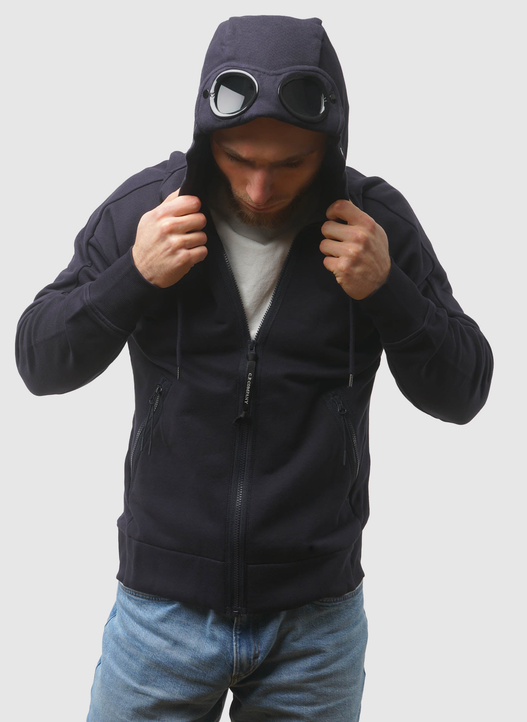 Goggle Sweatshirt Jacket - Total Eclipse