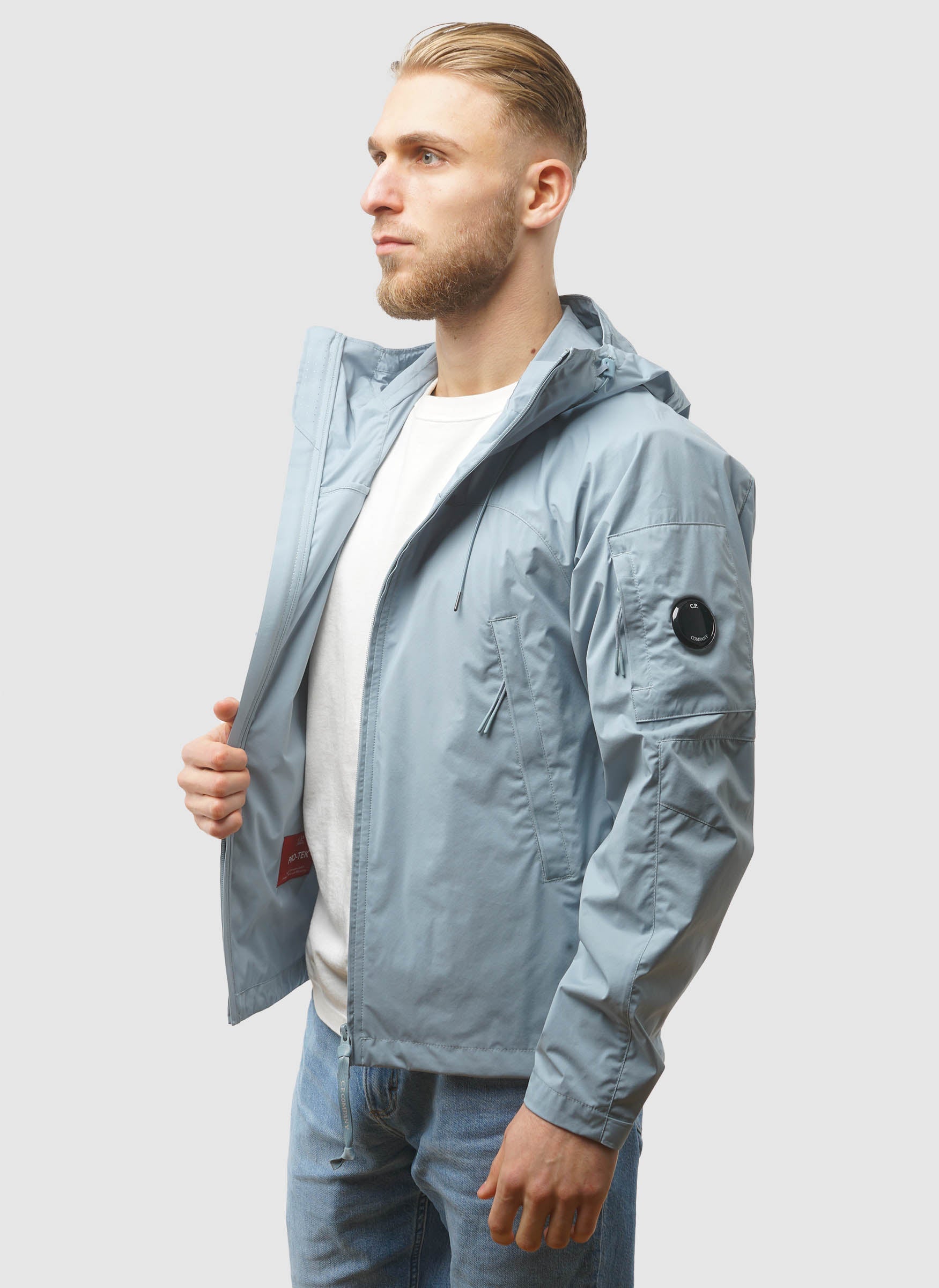 Pro-Tek Hooded Lens Jacket - Silver Blue