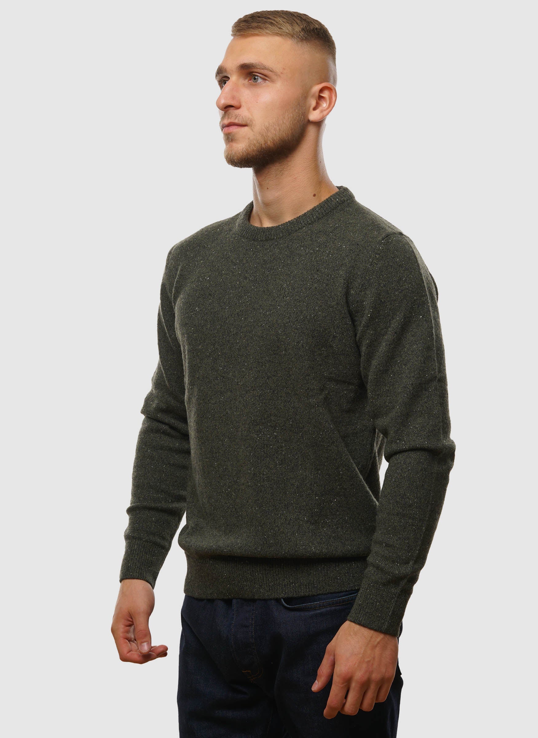 Tisbury Pullover mit Rundhalsausschnitt – Dunkelbraun 