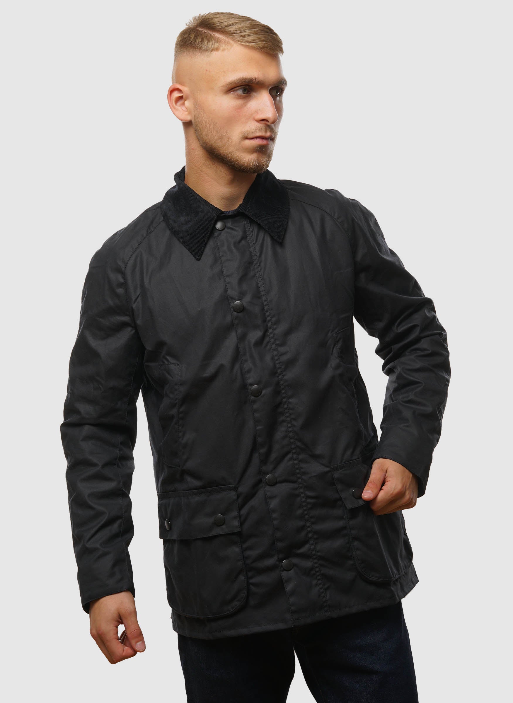 Ashby Waxed Jacket - Navy