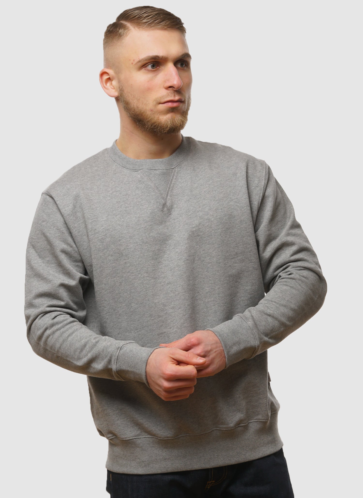Standard-Sweatshirt – Grau meliert