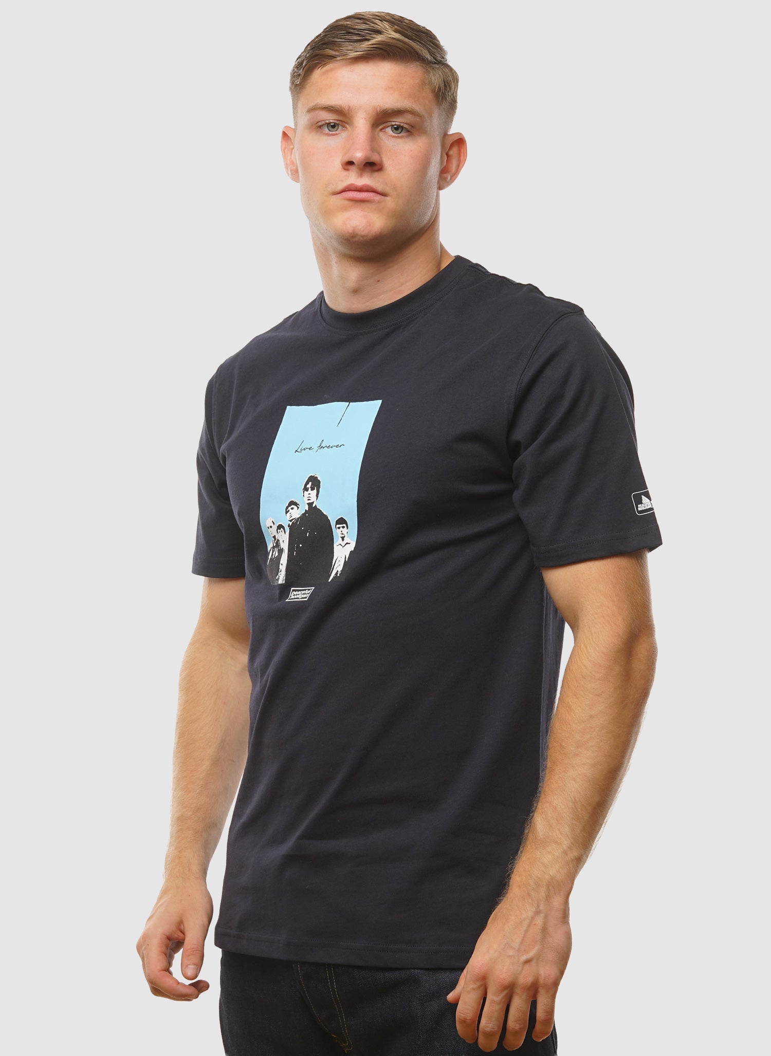 Live Forever T-Shirt - Navy