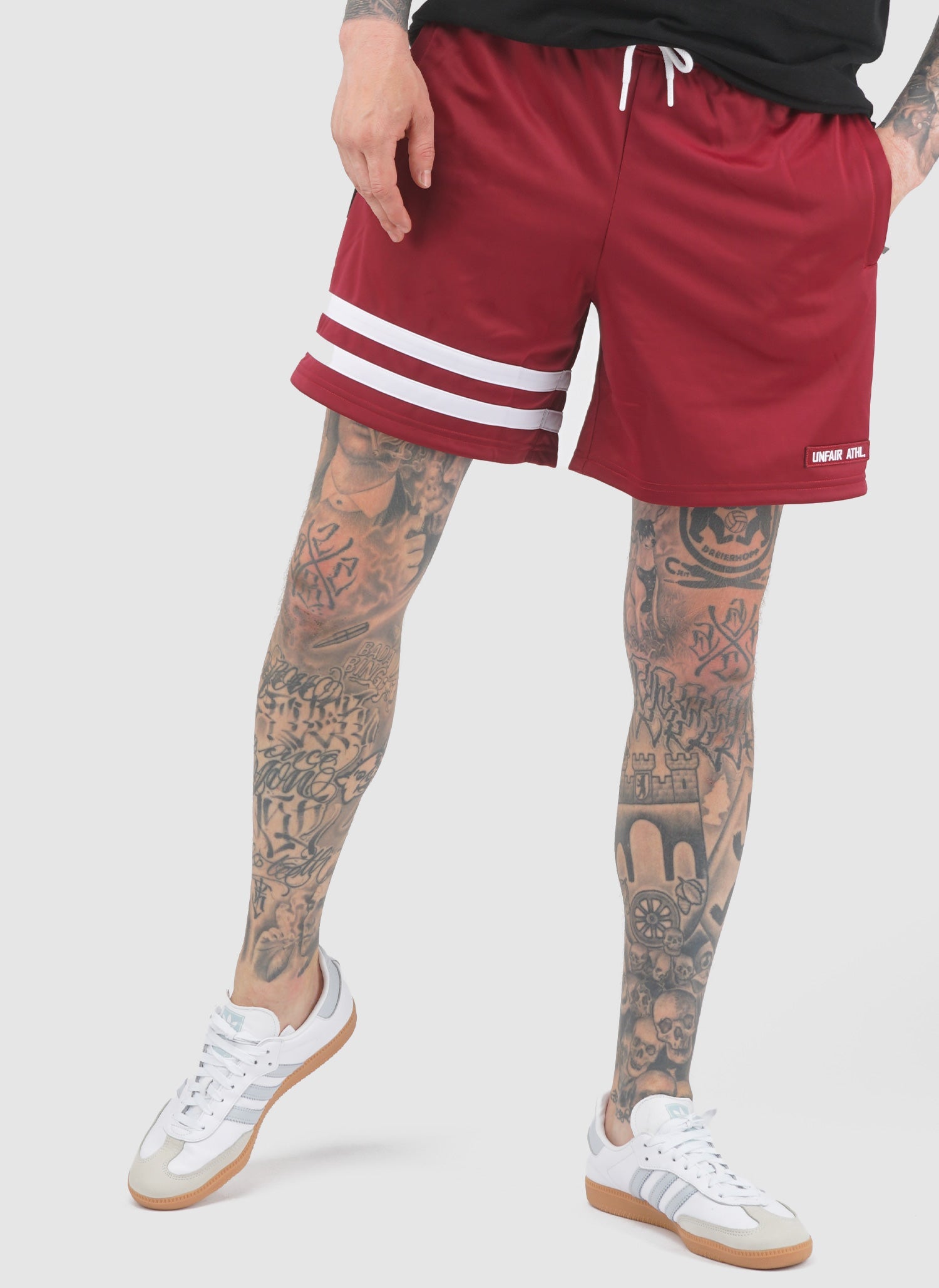 DMWU Athletic Shorts - Burgundy