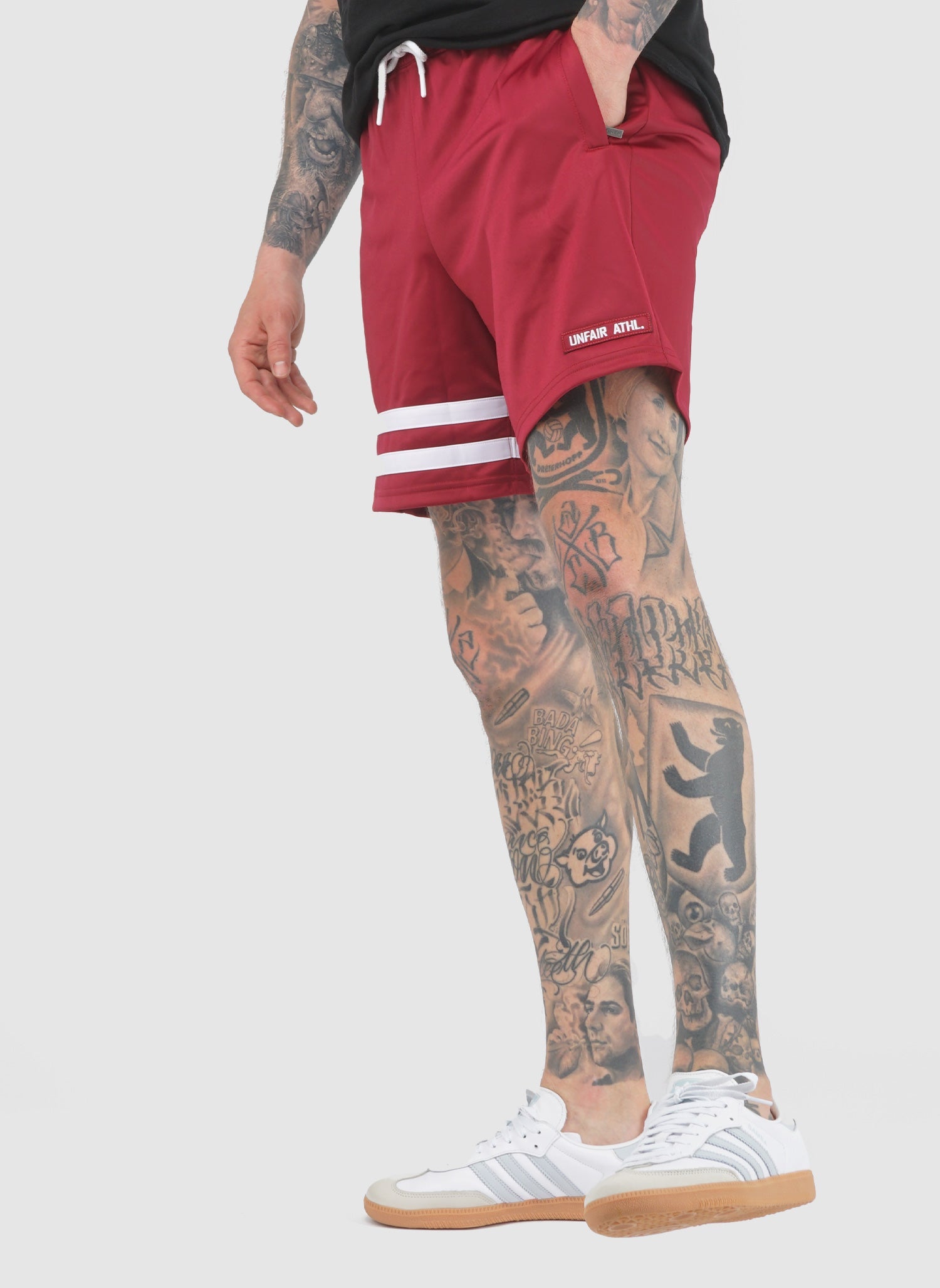 DMWU Athletic Shorts - Burgundy
