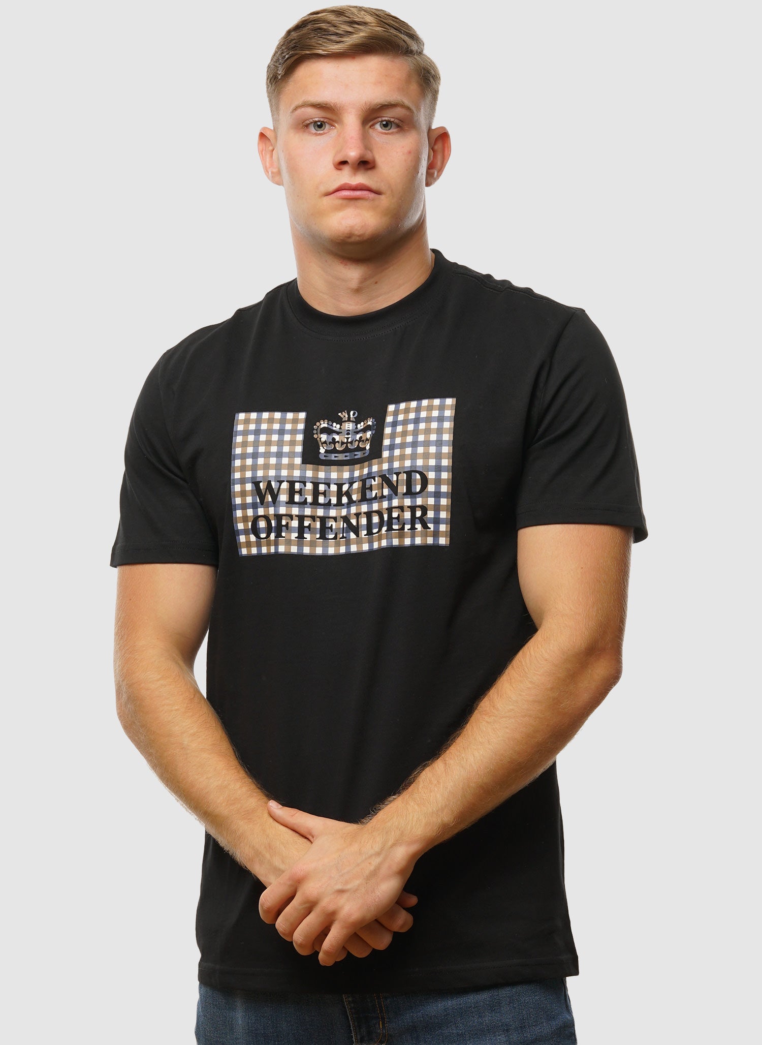 Shevchenko T-Shirt - Black/Mid House Check