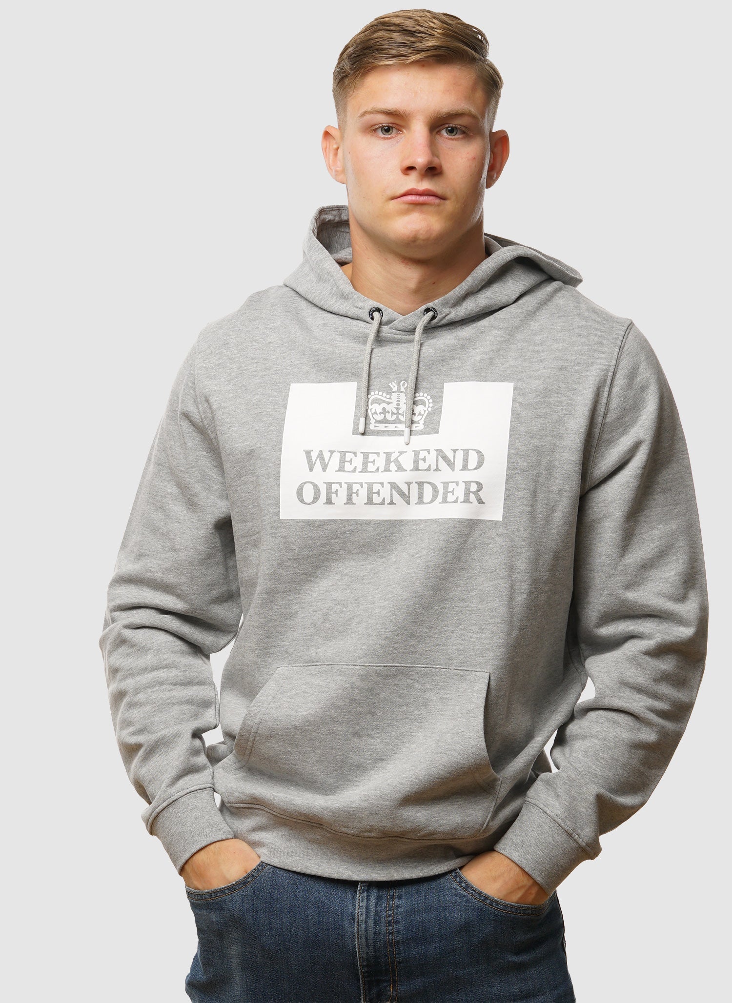 HM Service Hooded Sweatshirt - Grey Marl