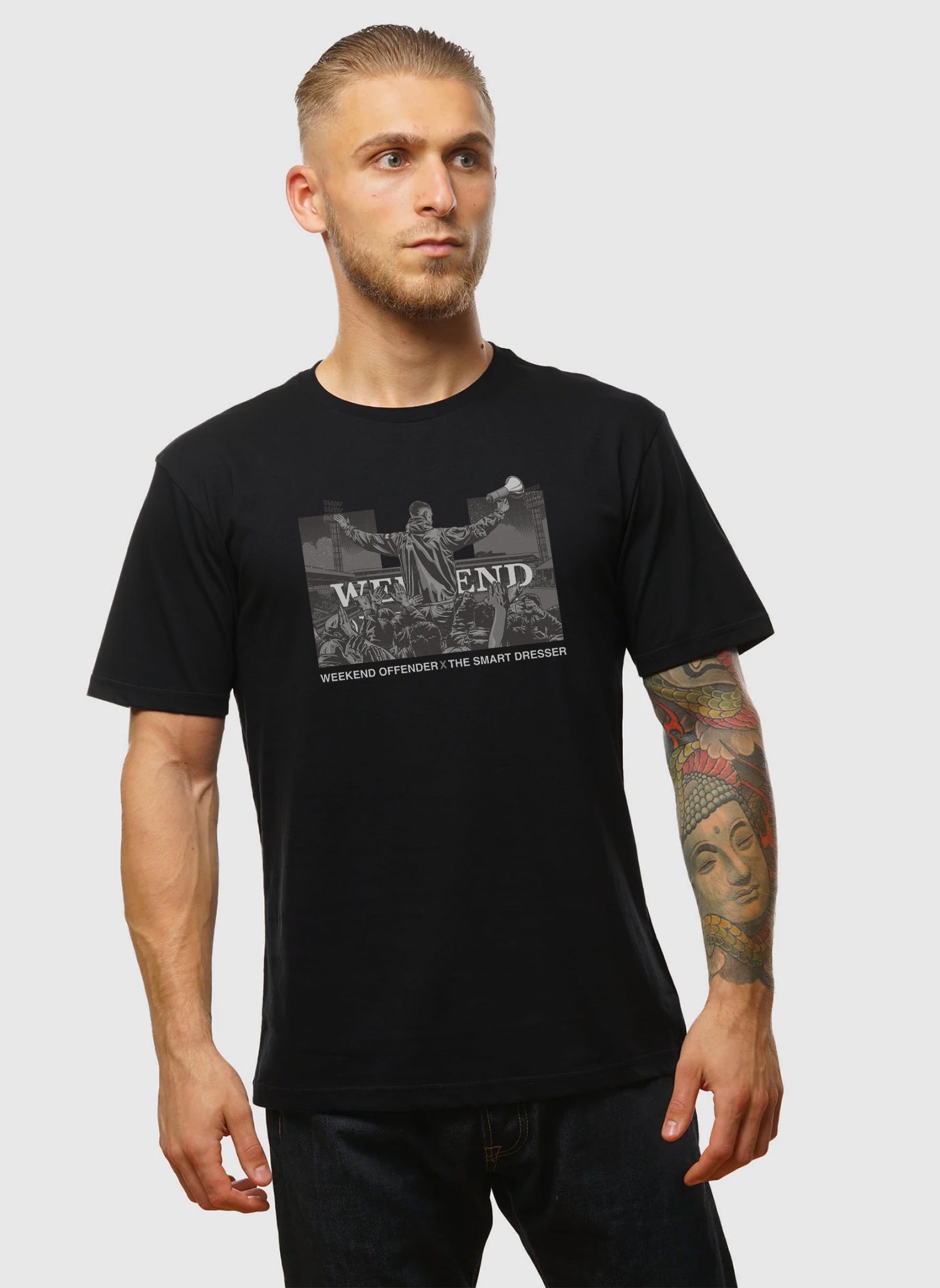 WO x TSD Stadium T-Shirt - Black