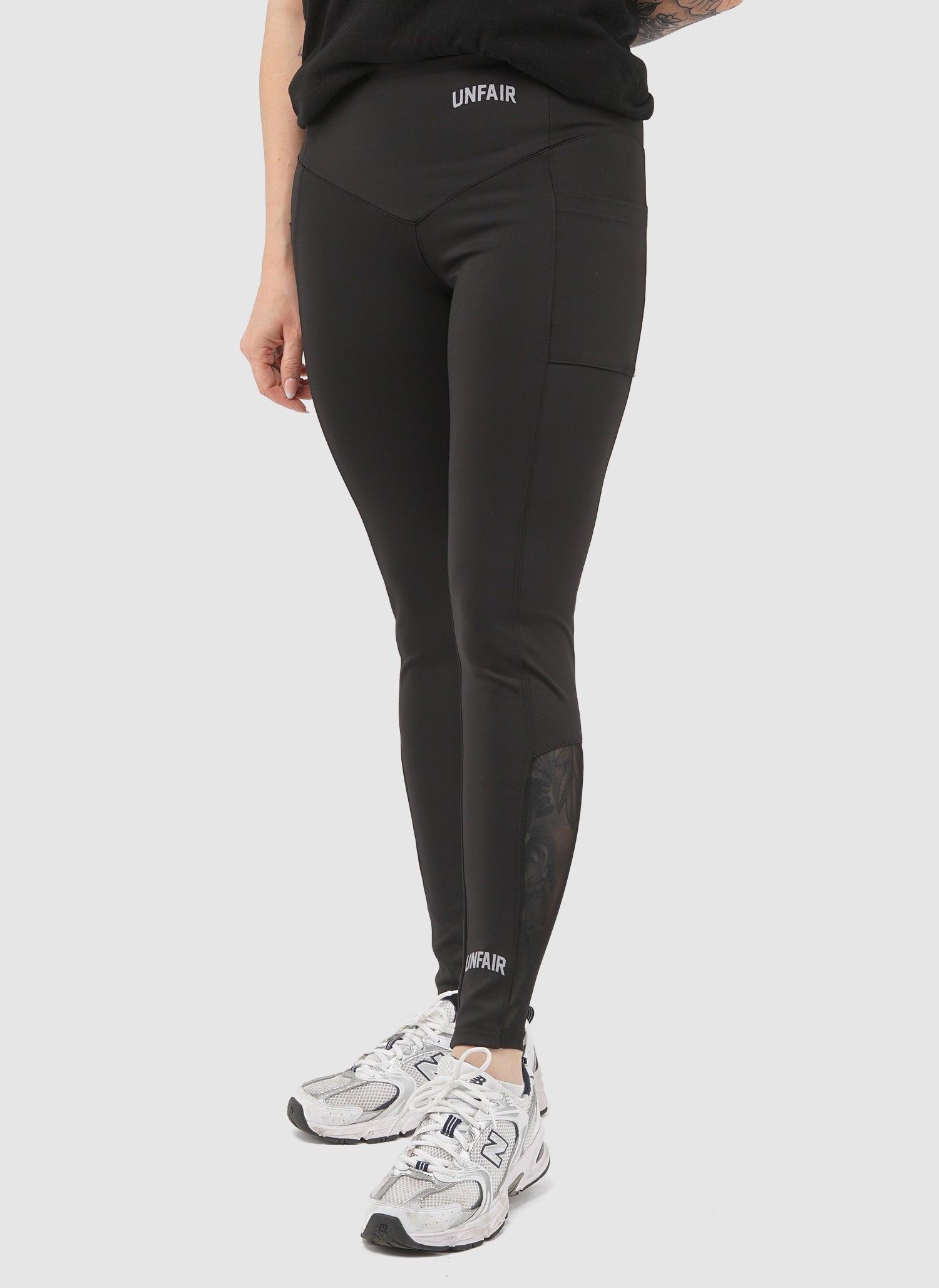 Unfair Womens Sports Leggings - Black