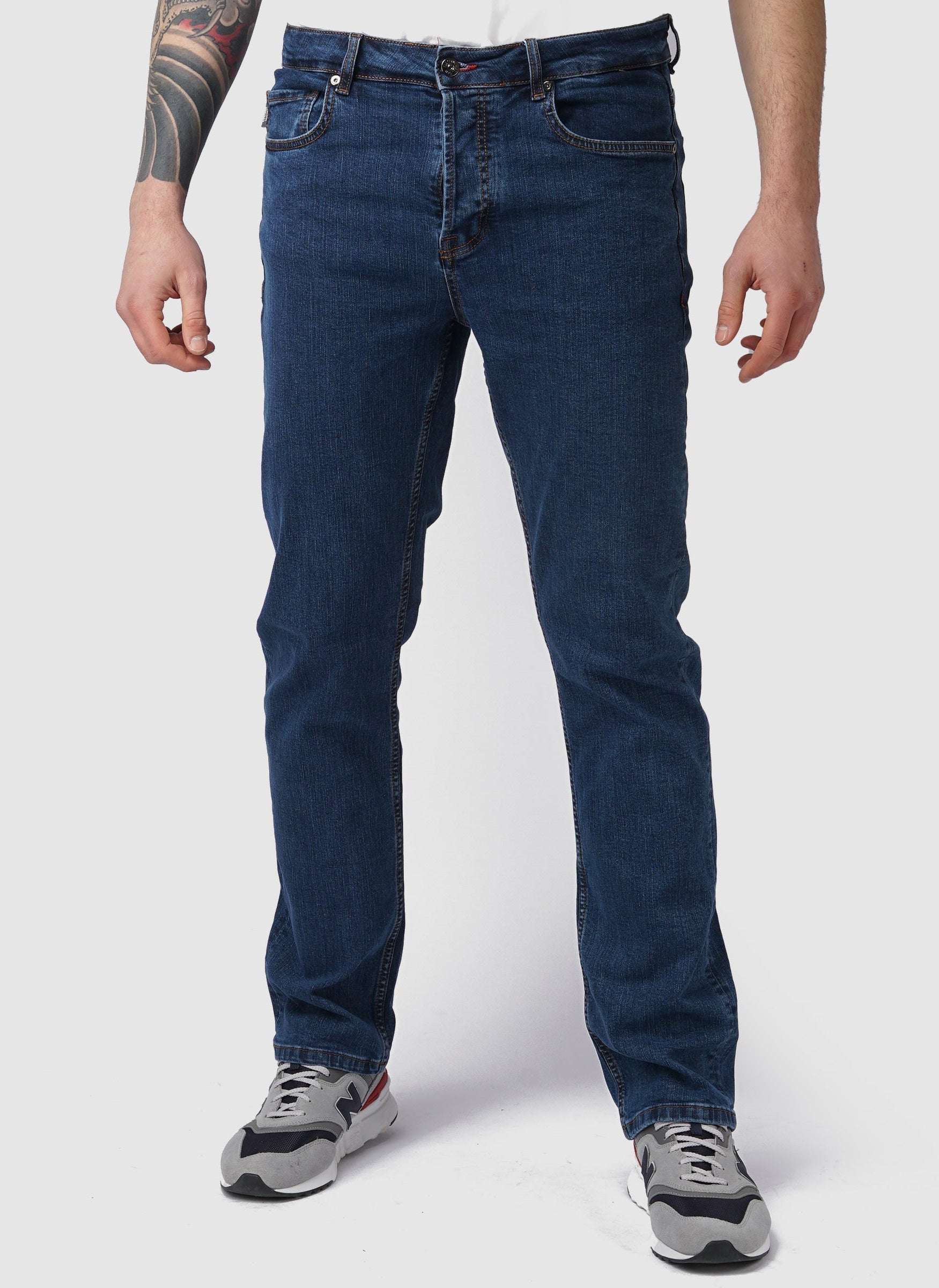 Loose Fit Jeans - Mid Wash